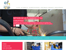Tablet Screenshot of lycee-elm.fr